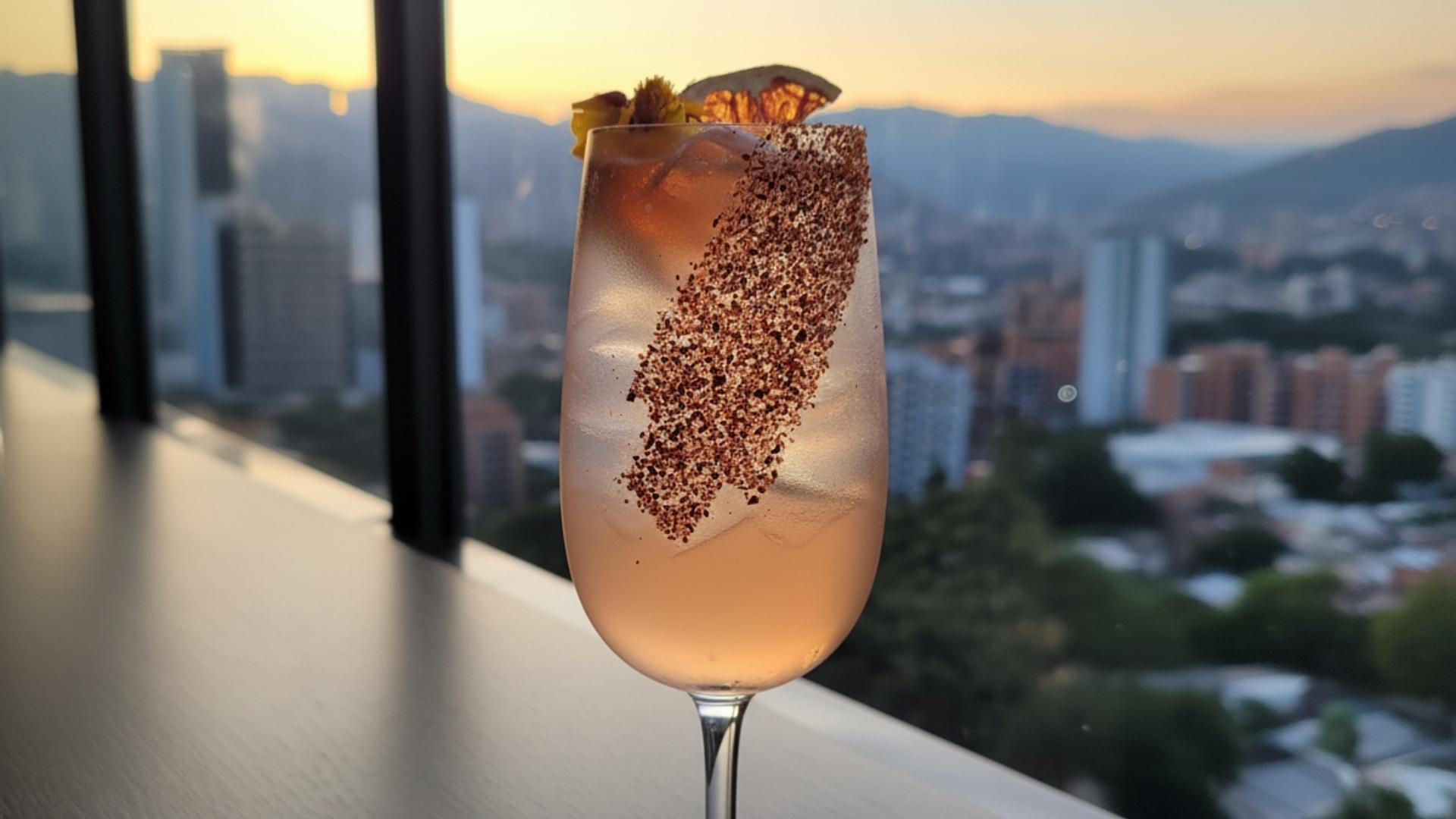 Bebidas refrescantes en Sibari Rooftop Medellín