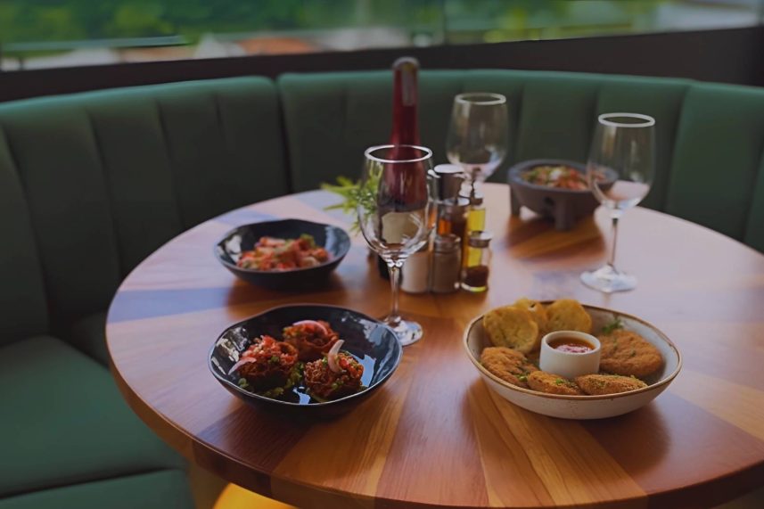 Entradas servidas listas para nuestros comensales en Sibari