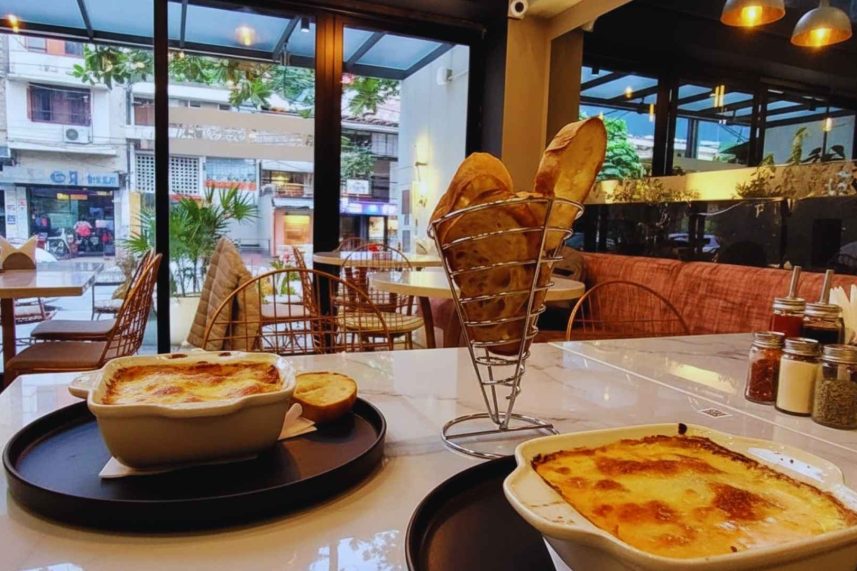 Lasagnas servidas para una dos personas