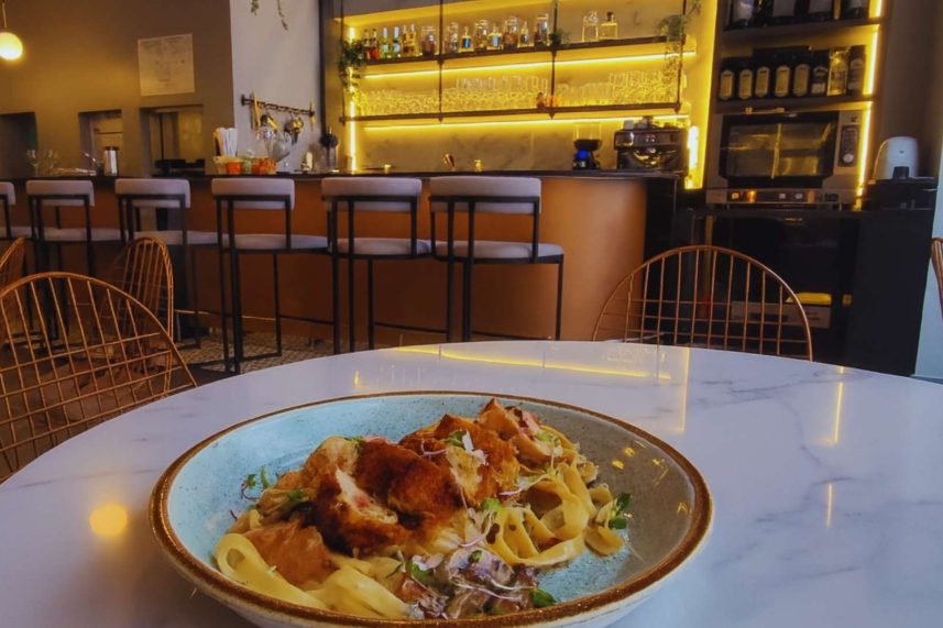 Especialidad de Comida italiana en Sibari Rooftop