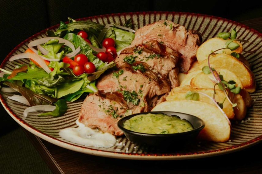 Comida italiana en Sibari rooftop Medellín