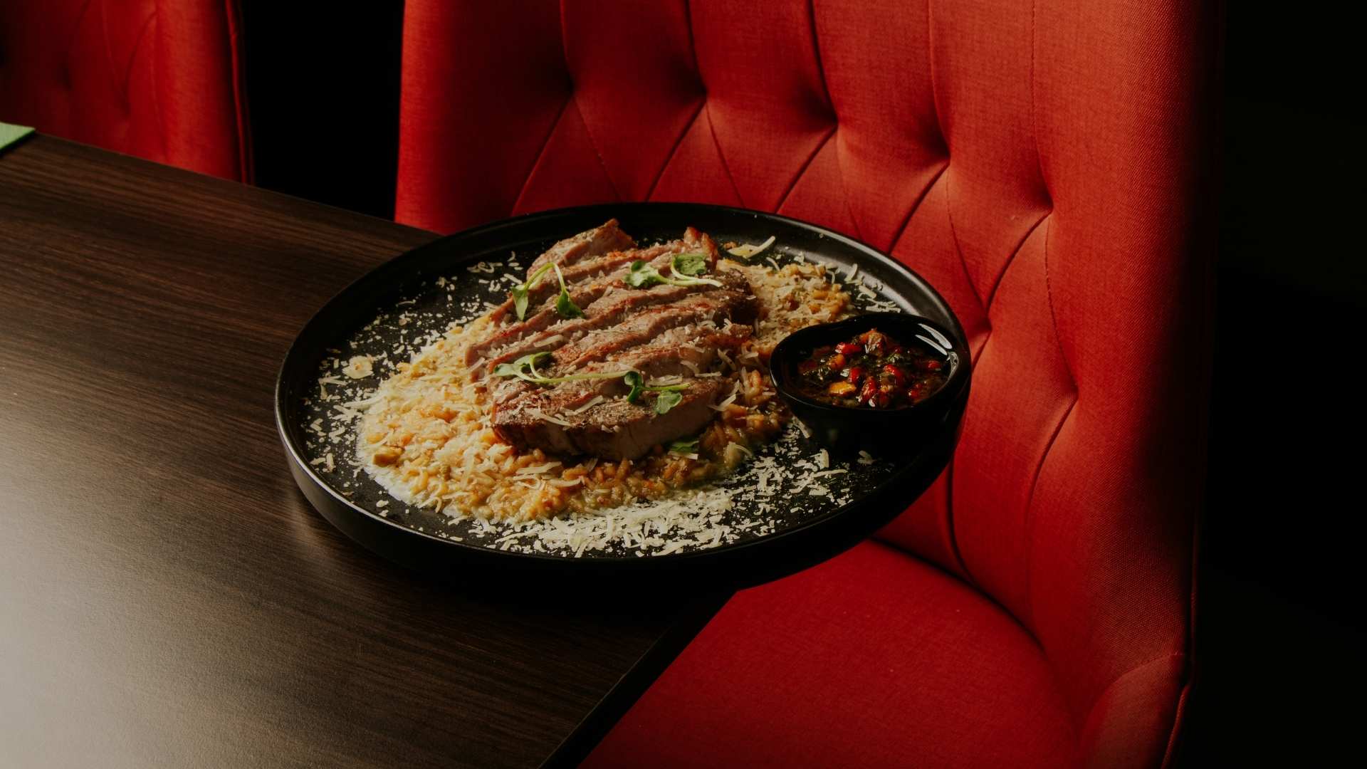 Comida italiana gourmet en Sibari Rooftop